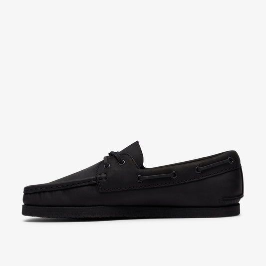 Godney Boat Black Leather - US 8848
