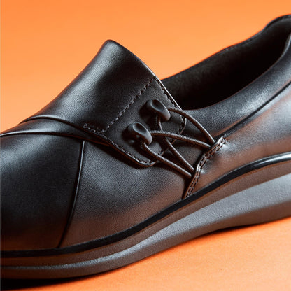 Lynell Slip Black Leather - US 9151