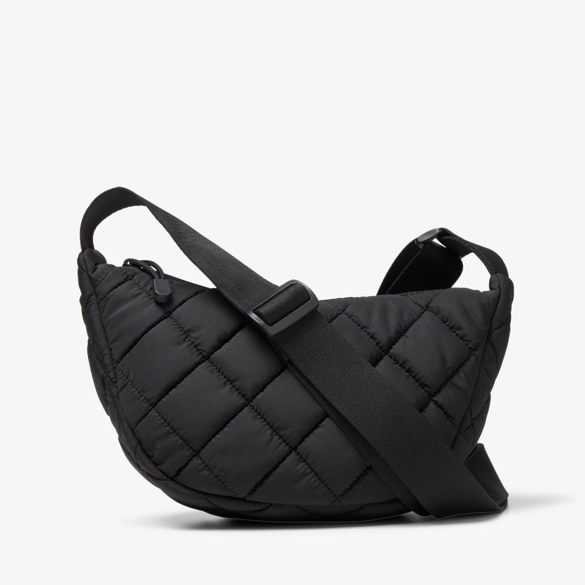 Quilted Trail Strap Crossbody Bag Black - US 1999
