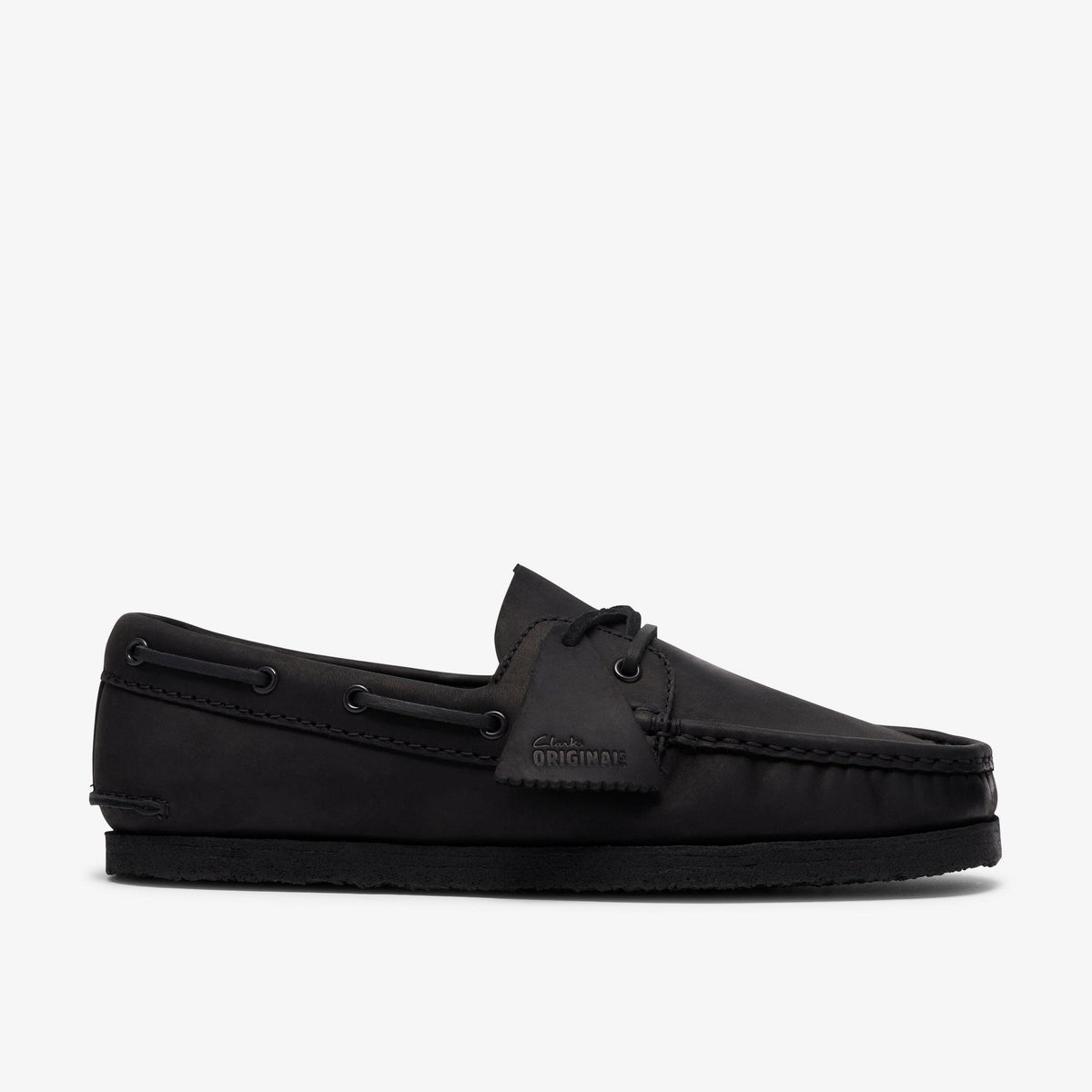 Godney Boat Black Leather - US 8848