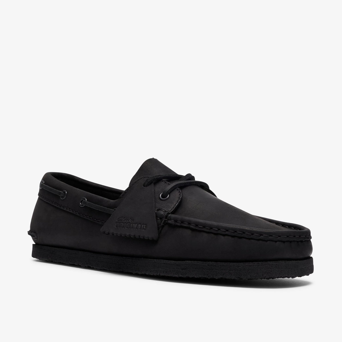 Godney Boat Black Leather - US 8848