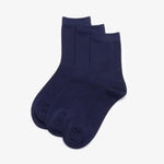 3 Pack Crew Sock Navy - US 3070