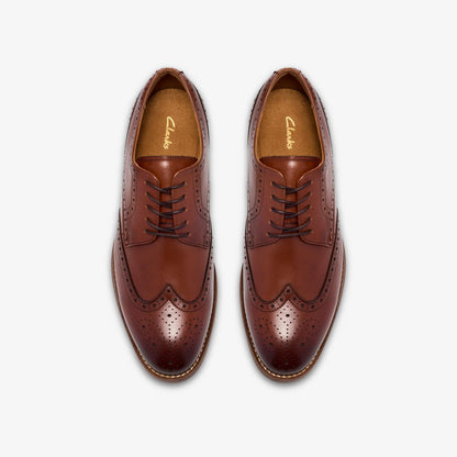 Bowburn Tip Shoes Tan Leather - US 3951