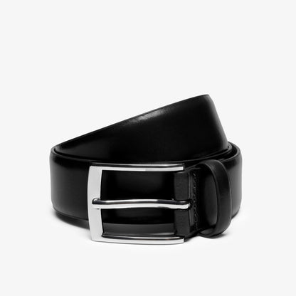 Smooth Premium Leather Belt Black - US 1866