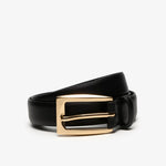 Slim Premium Leather Belt Black - US 7984