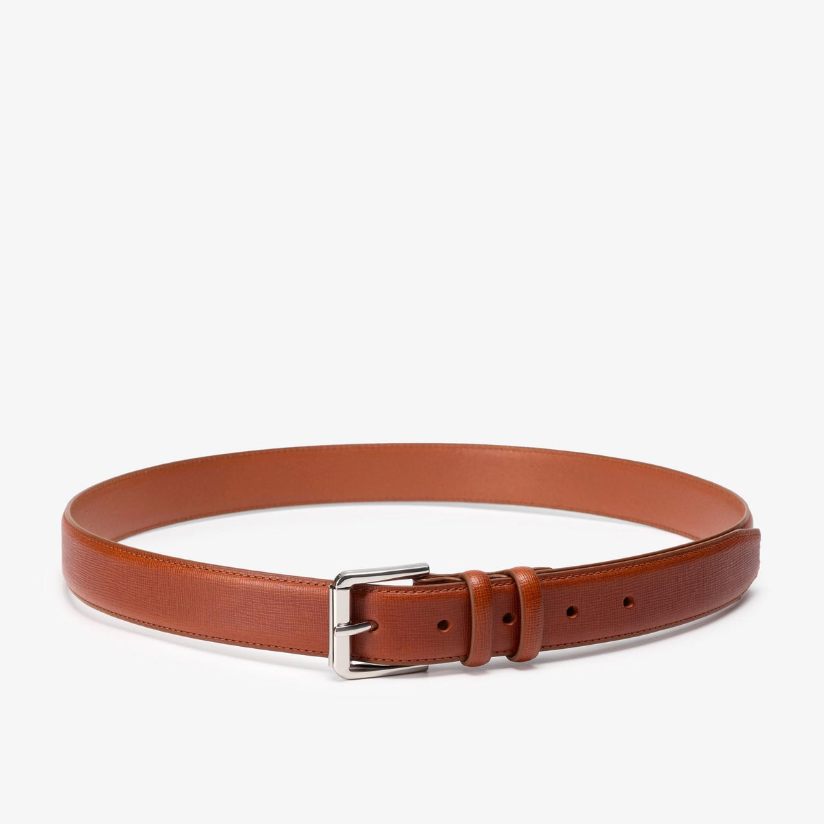 Embossed Premium Leather Belt Brown - US 4944