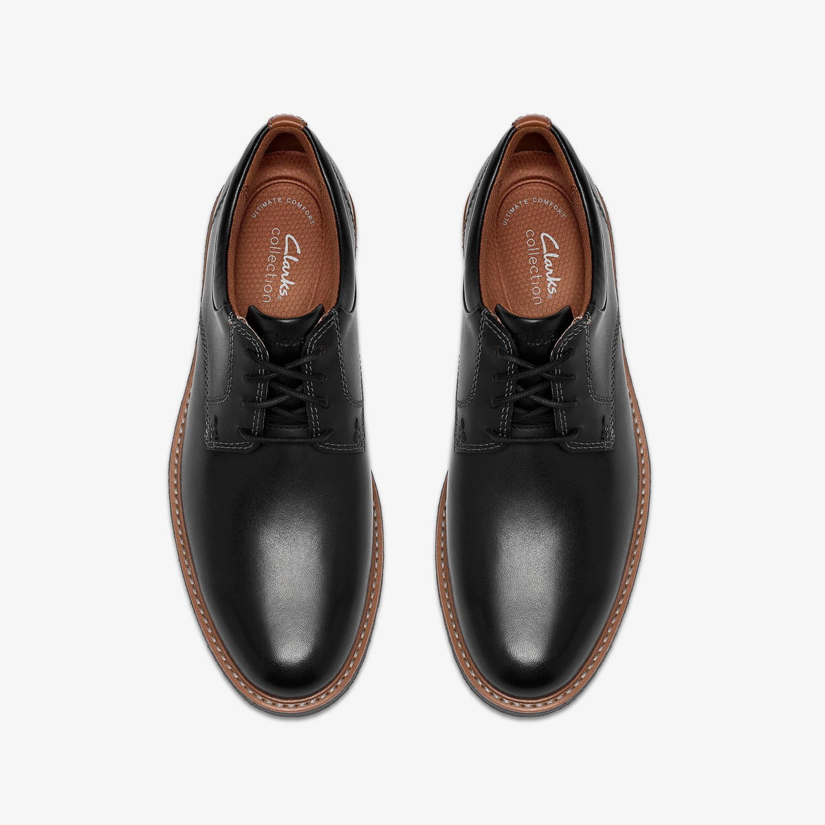 Baystone Plain Black Leather - US 7549