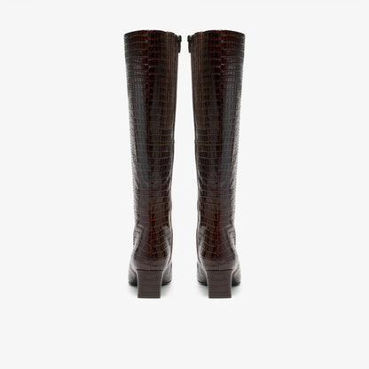 Edina Tall Brown Leather - US 7807