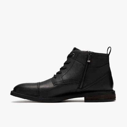Jaxen Cap Boot Black Leather - US 6659