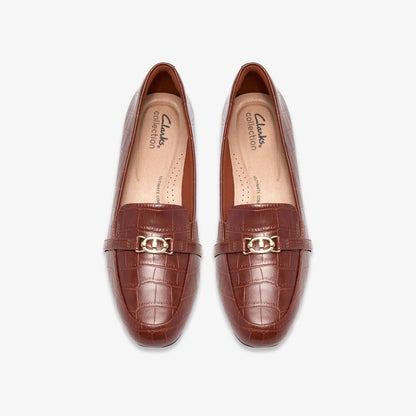 Juliet Teagan Dark Tan Crocodile - US 6160